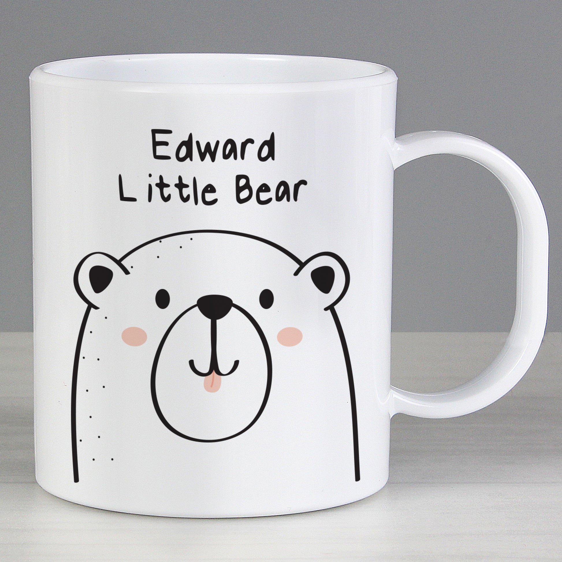 Personalised Little Bear Plastic Mug - MK&JD Gifts