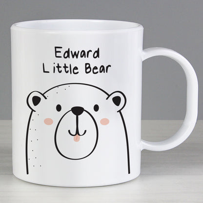 Personalised Little Bear Plastic Mug - MK&JD Gifts