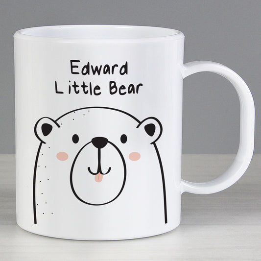 Personalised Little Bear Plastic Mug - MK&JD Gifts