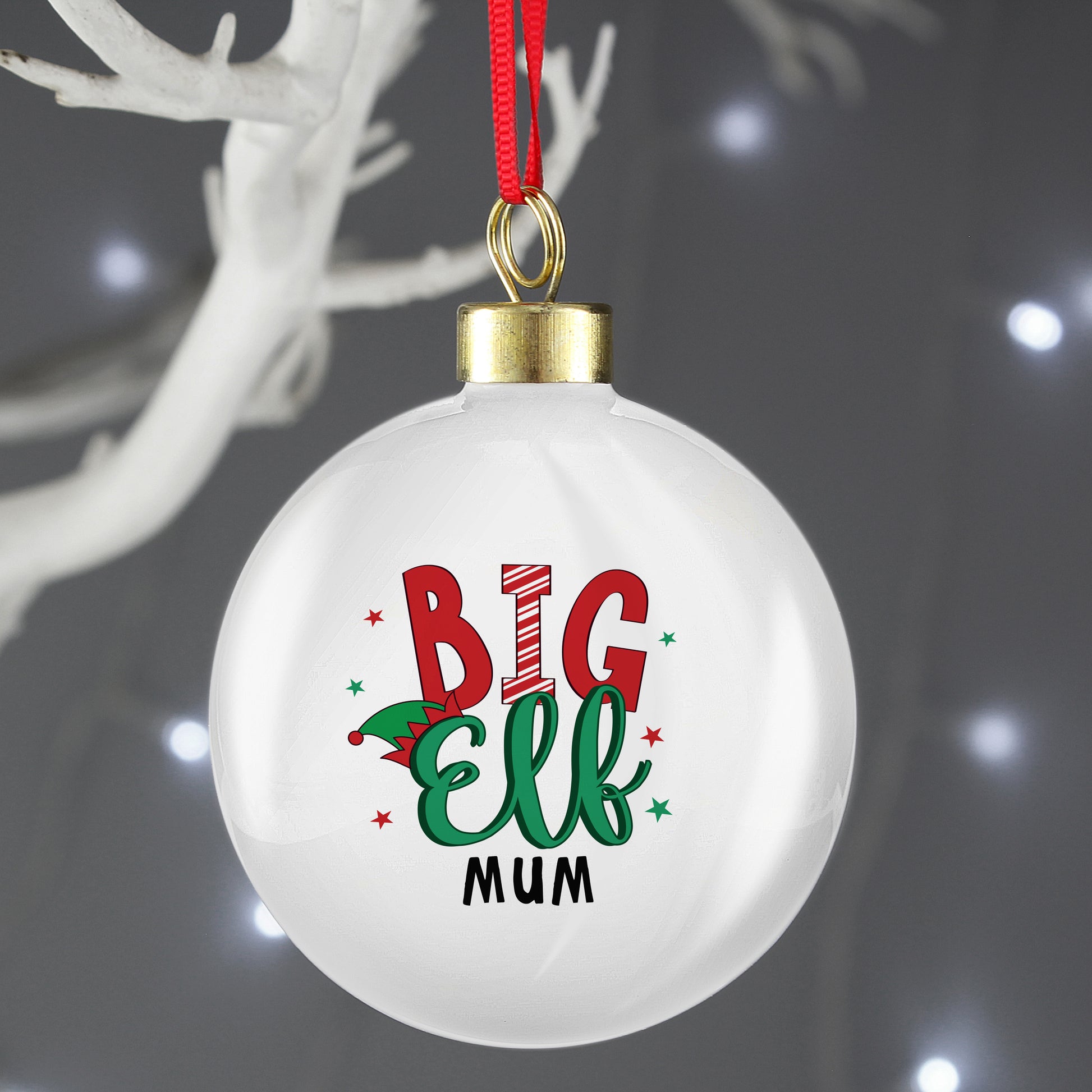 Personalised Big Elf Bauble - MK&JD Gifts