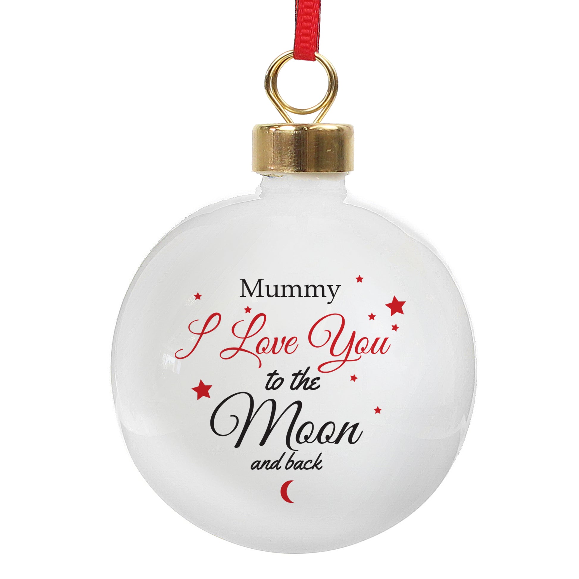 Personalised To The Moon & Back Bauble - MK&JD Gifts
