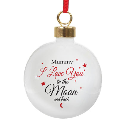 Personalised To The Moon & Back Bauble - MK&JD Gifts