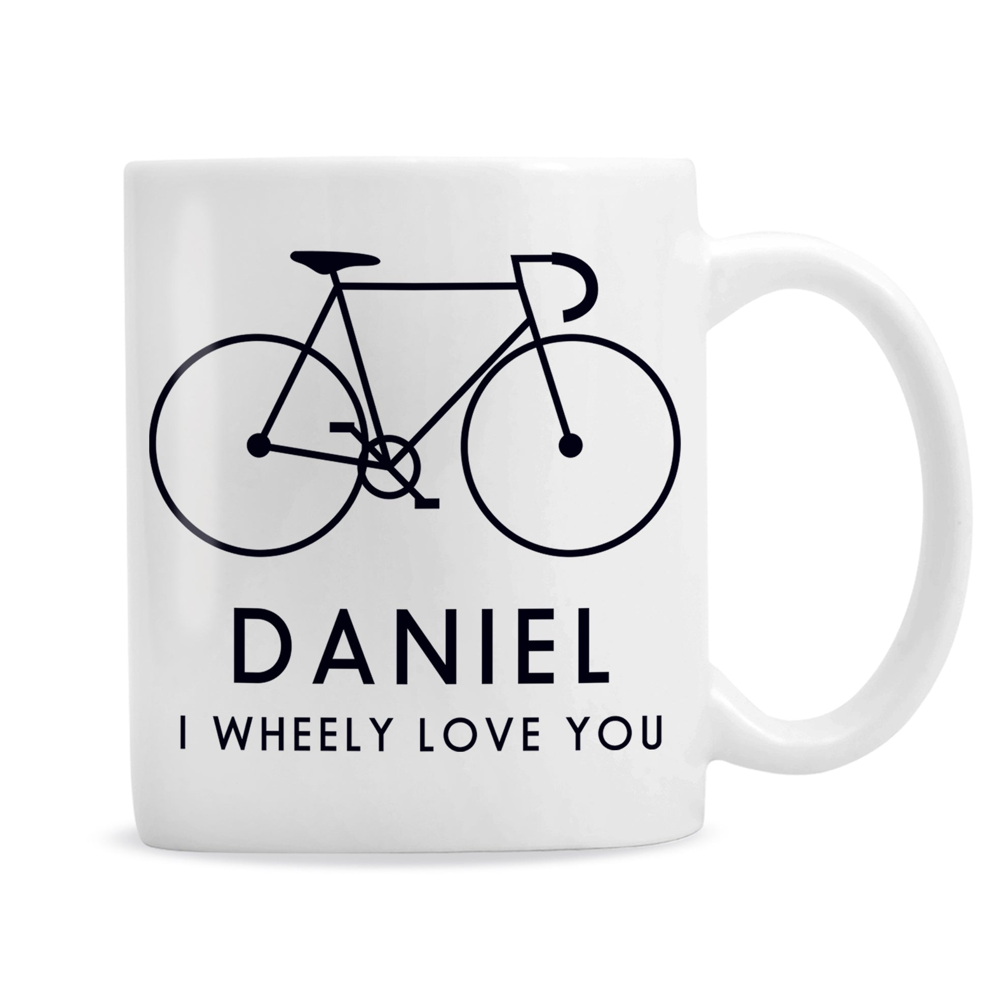 Personalised I Wheely Love You Bike Mug - MK&JD Gifts