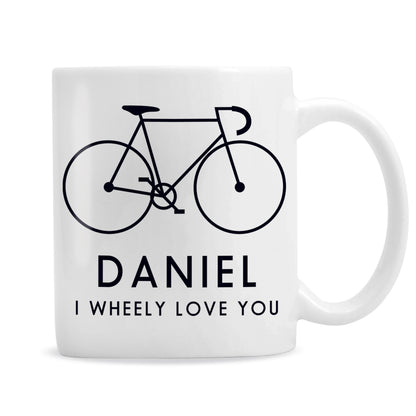 Personalised I Wheely Love You Bike Mug - MK&JD Gifts