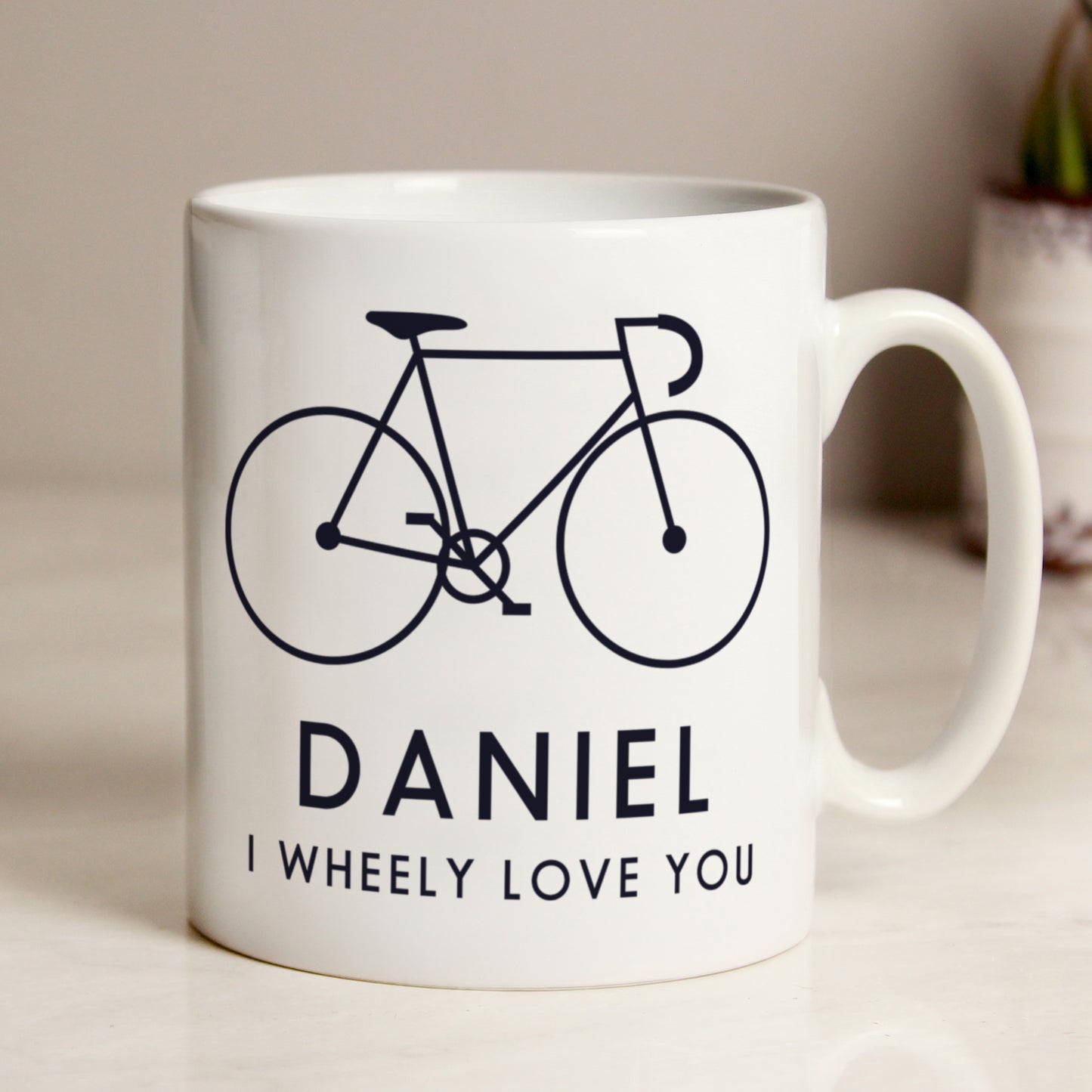 Personalised I Wheely Love You Bike Mug - MK&JD Gifts