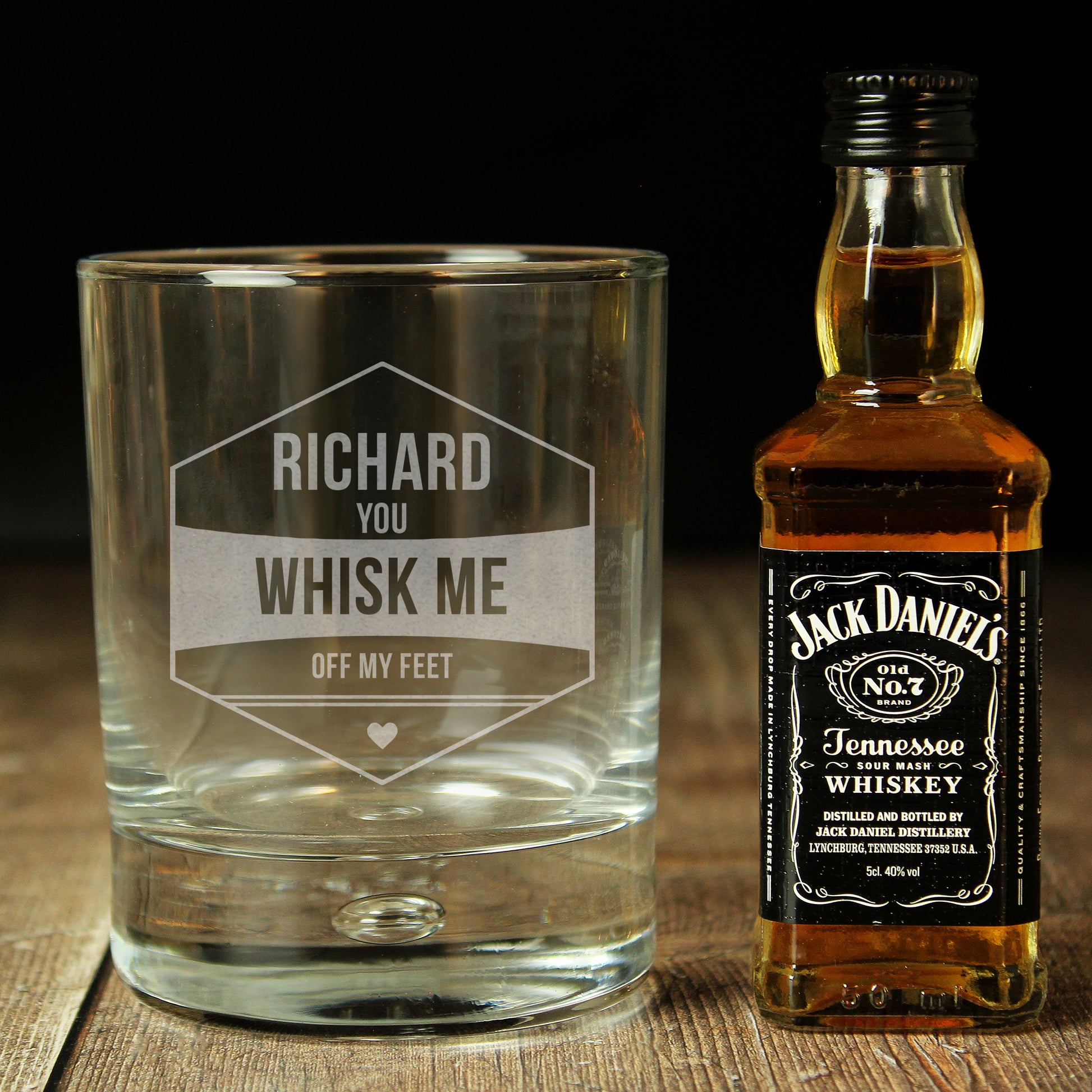 Personalised Whisk Me Off My Feet Whisky Set - MK&JD Gifts