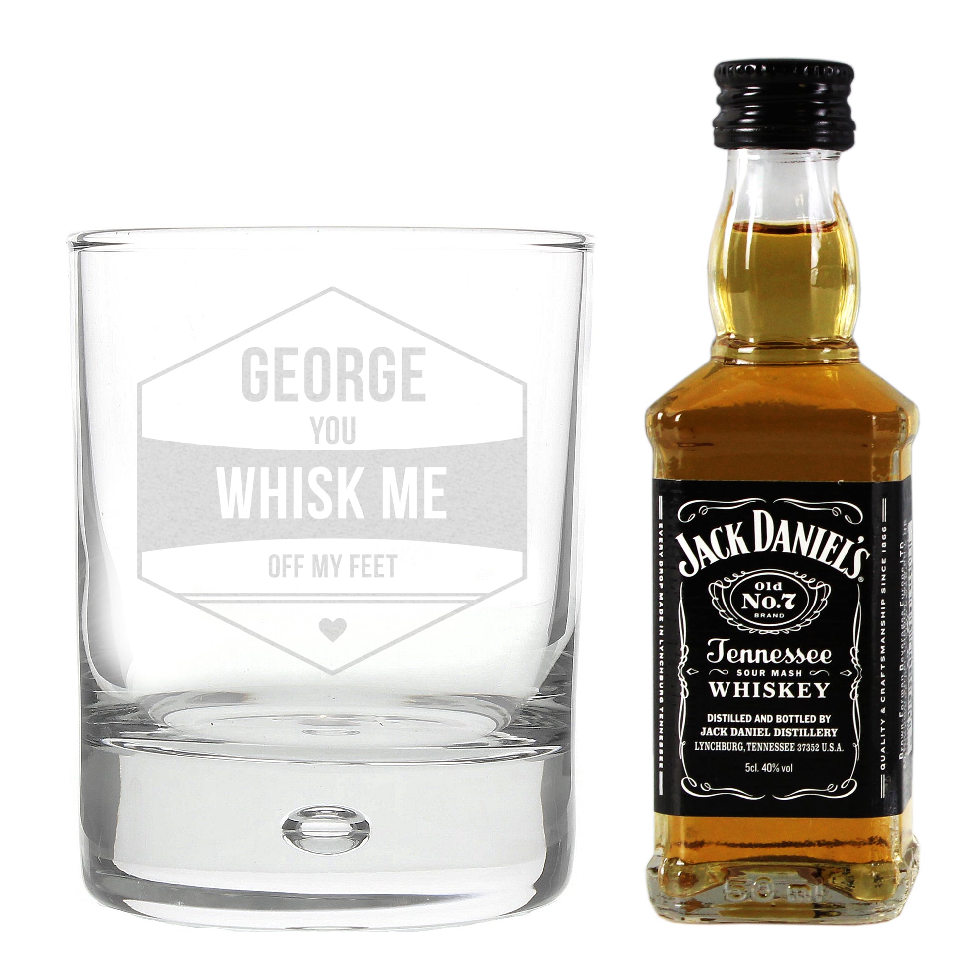 Personalised Whisk Me Off My Feet Whisky Set - MK&JD Gifts