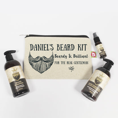 Personalised Beardy & Brilliant Beard Kit - MK&JD Gifts