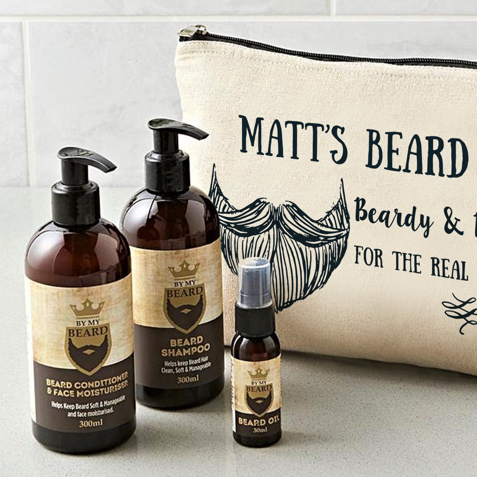 Personalised Beardy & Brilliant Beard Kit - MK&JD Gifts