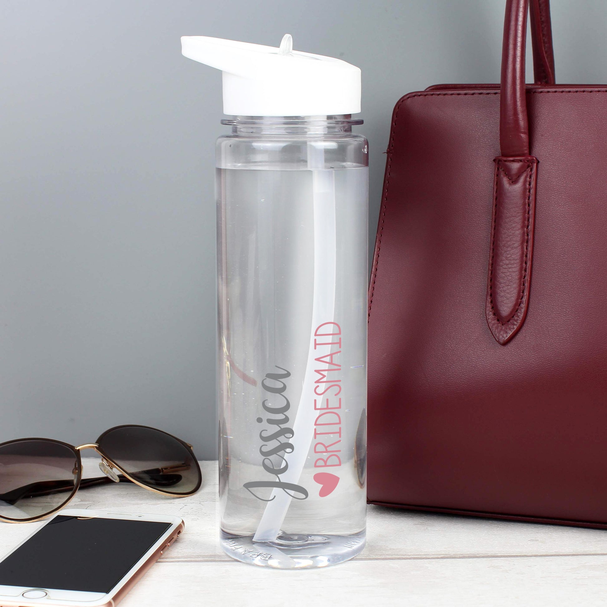 Personalised Wedding Party Water Bottle - MK&JD Gifts