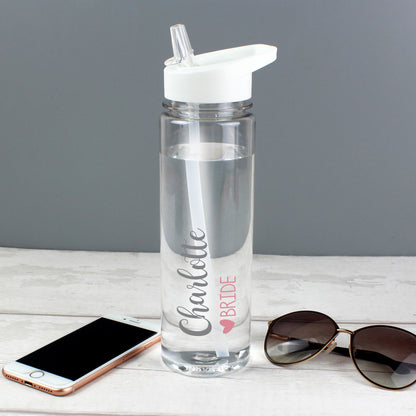 Personalised Wedding Party Water Bottle - MK&JD Gifts