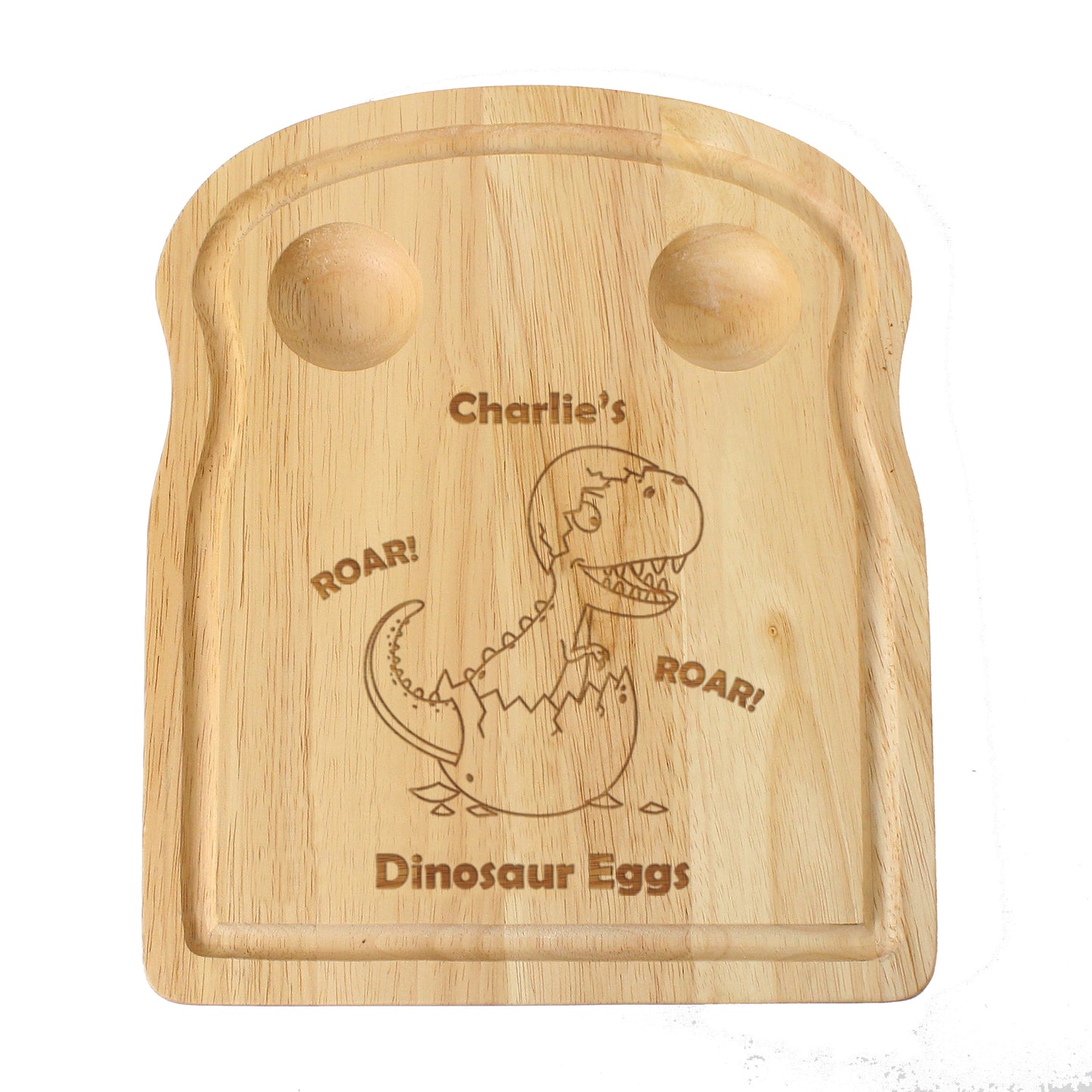 Personalised Dinosaur Egg & Toast Board - MK&JD Gifts