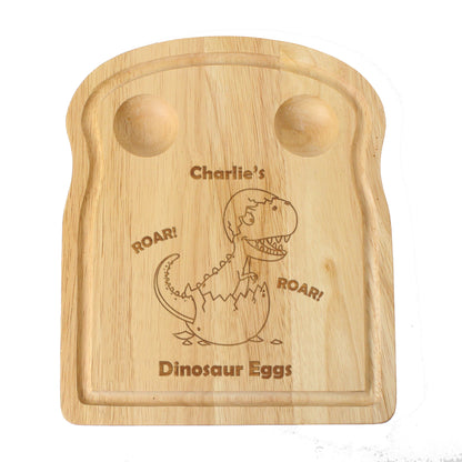 Personalised Dinosaur Egg & Toast Board - MK&JD Gifts