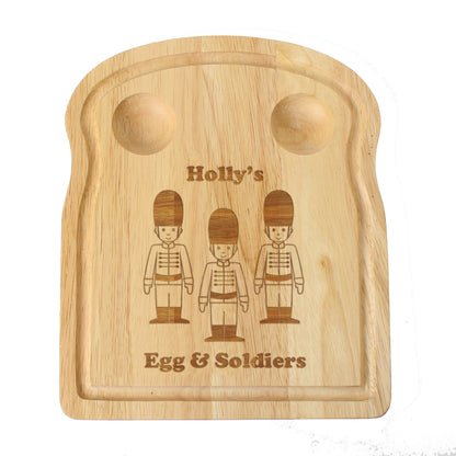 Personalised Soldiers Egg & Toast Board - MK&JD Gifts