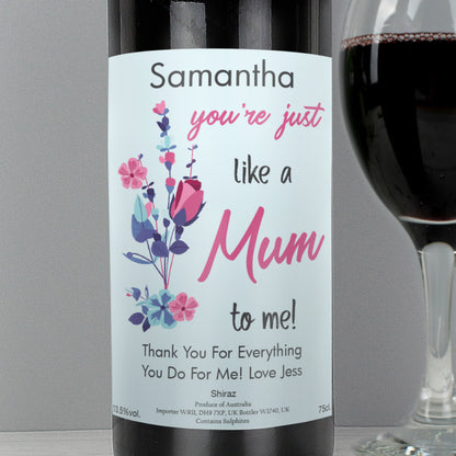 Personalised Just Like A Mum Red Wine - MK&JD Gifts
