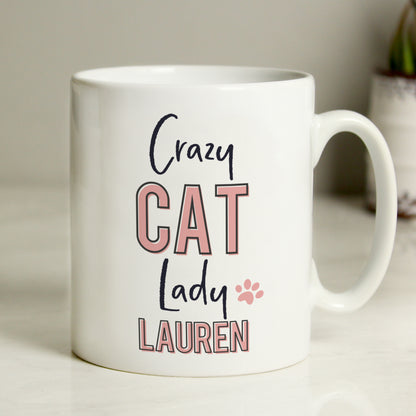 Personalised Crazy Cat Lady Mug - MK&JD Gifts