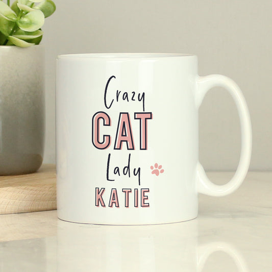 Personalised Crazy Cat Lady Mug - MK&JD Gifts