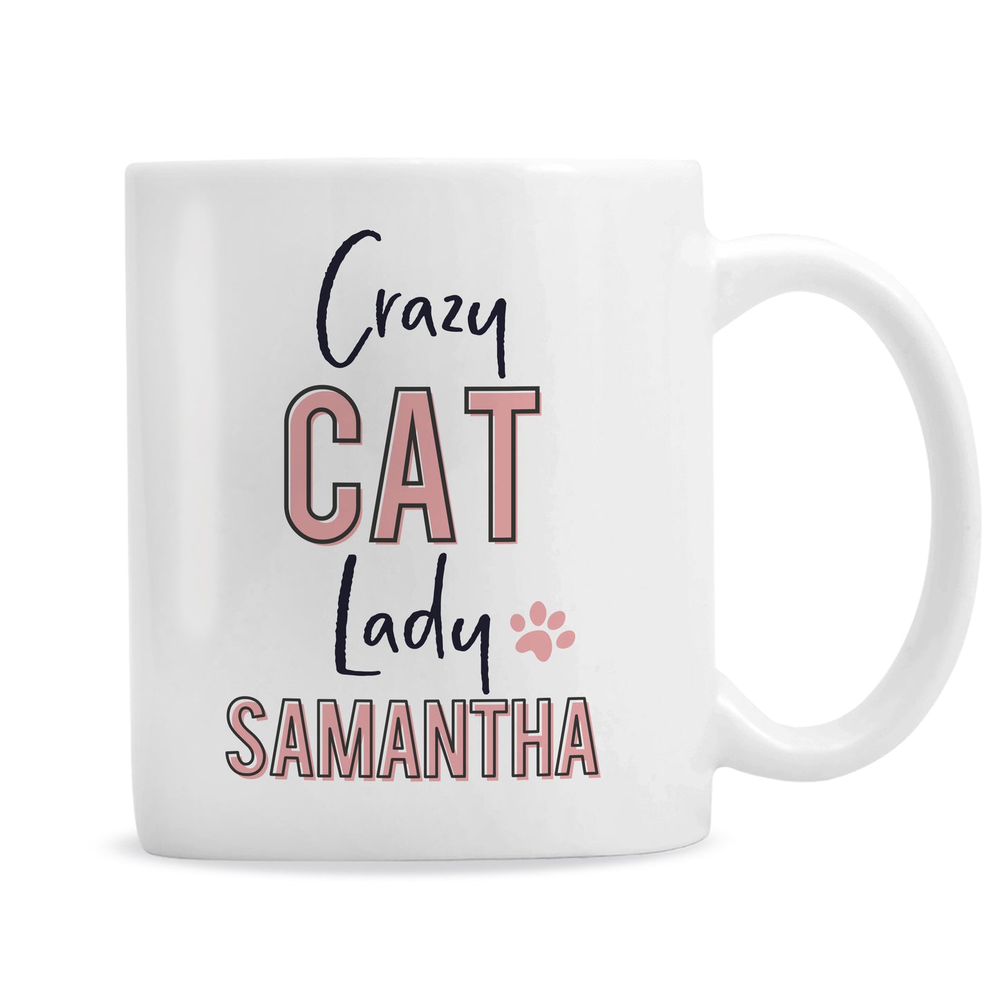Personalised Crazy Cat Lady Mug - MK&JD Gifts