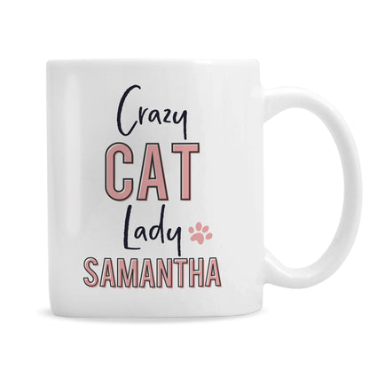 Personalised Crazy Cat Lady Mug - MK&JD Gifts