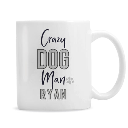 Personalised Crazy Dog Man Mug - MK&JD Gifts