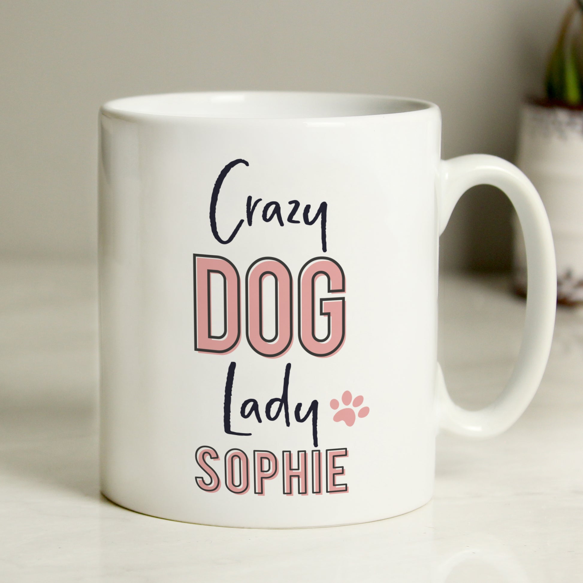 Personalised Crazy Dog Lady Mug - MK&JD Gifts