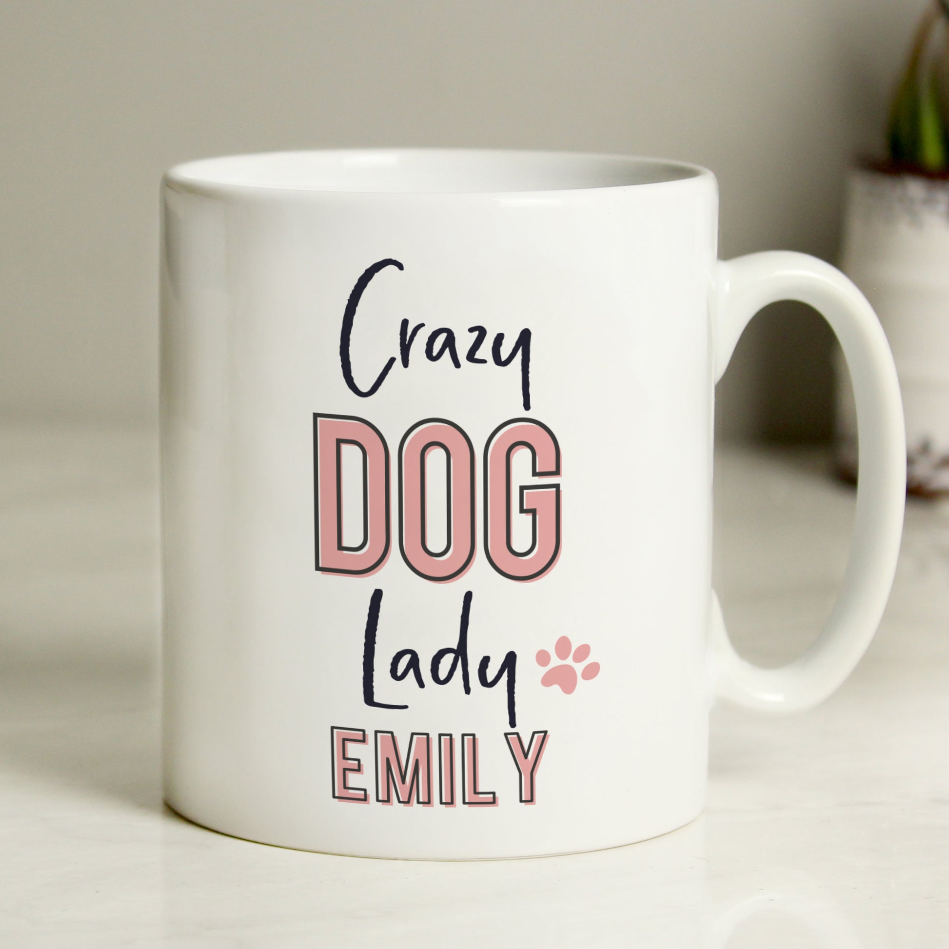 Personalised Crazy Dog Lady Mug - MK&JD Gifts