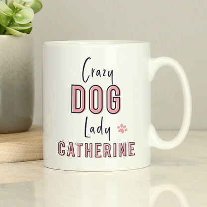 Personalised Crazy Dog Lady Mug - MK&JD Gifts