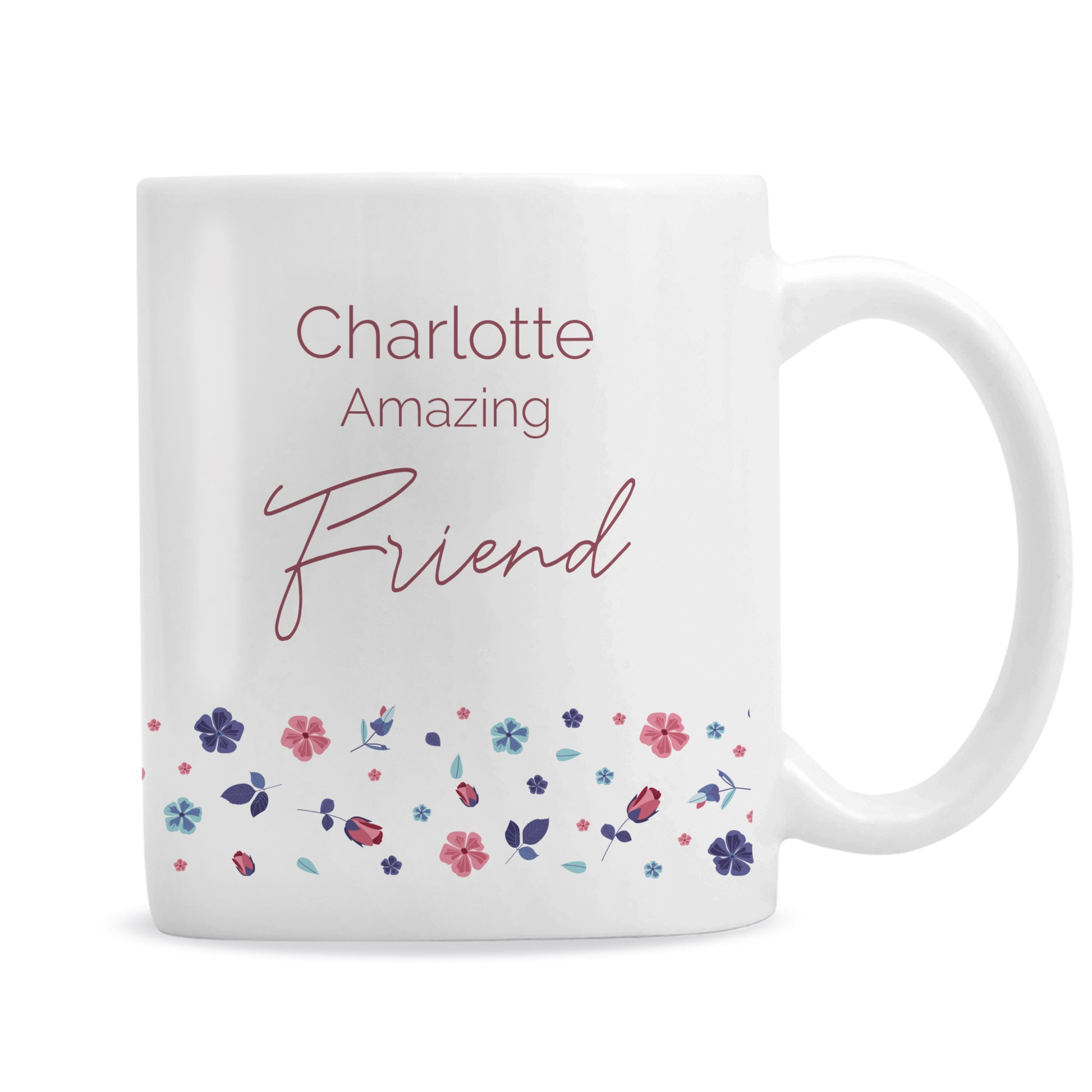 Personalised Amazing Floral Mug - MK&JD Gifts