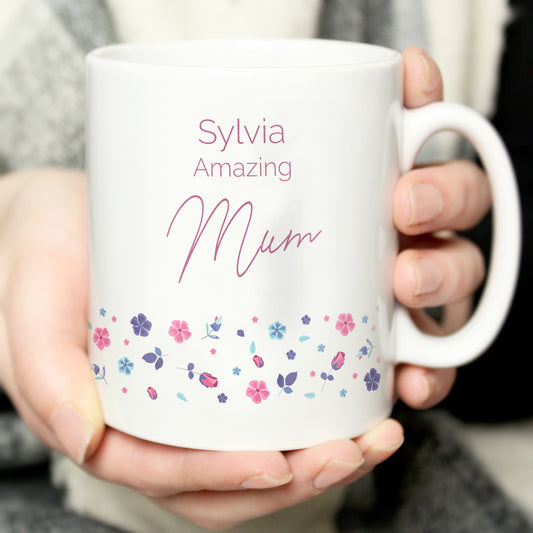 Personalised Amazing Floral Mug - MK&JD Gifts
