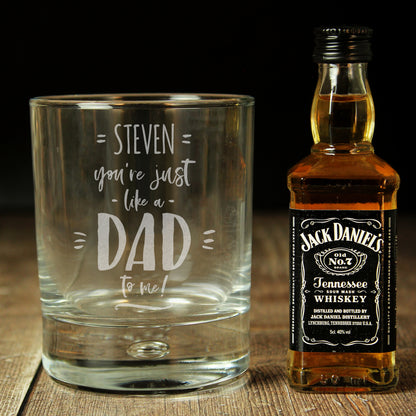 Personalised Just Like A Dad To Me Whisky Set - MK&JD Gifts