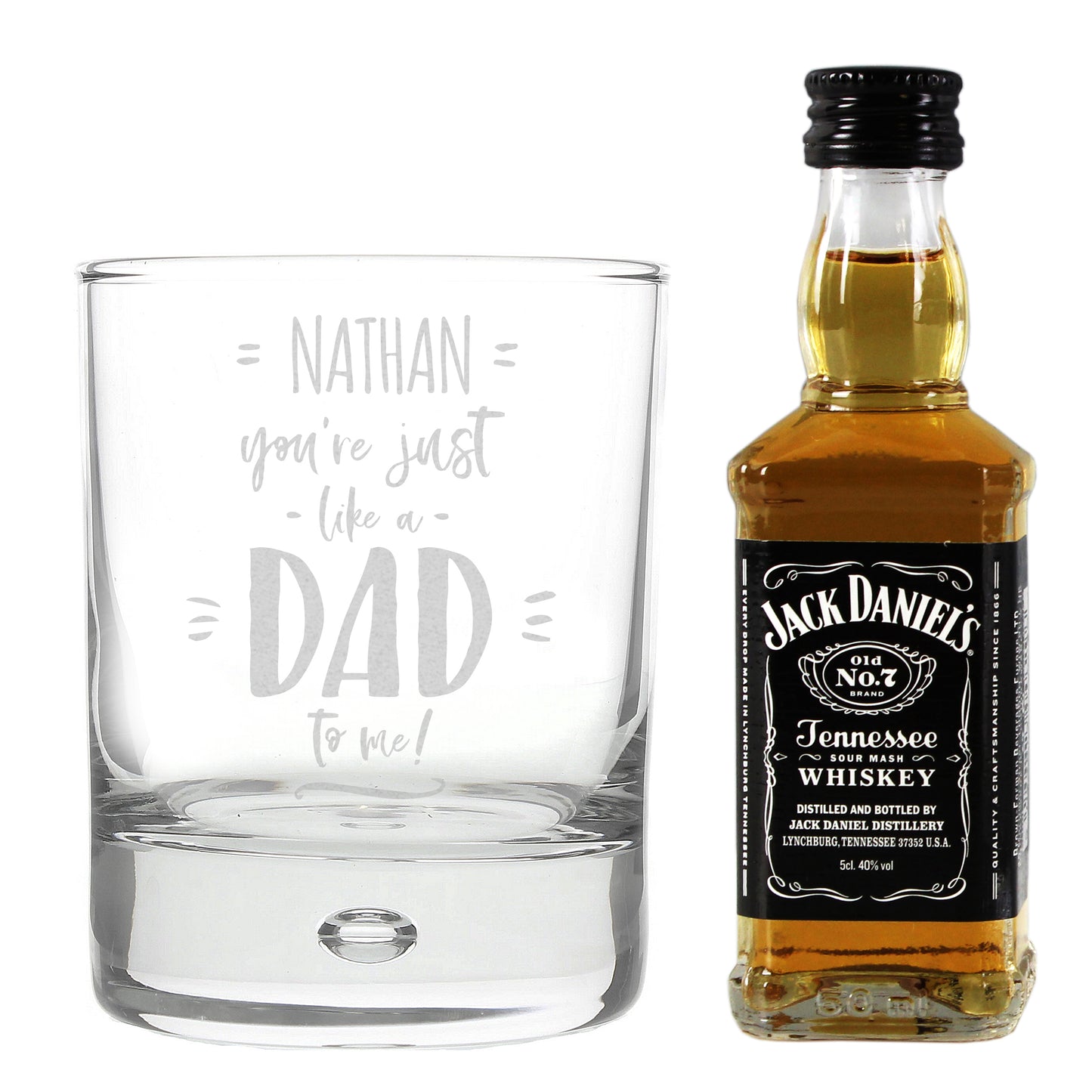 Personalised Just Like A Dad To Me Whisky Set - MK&JD Gifts