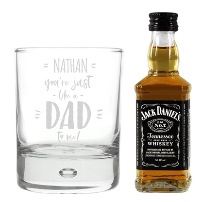 Personalised Just Like A Dad To Me Whisky Set - MK&JD Gifts
