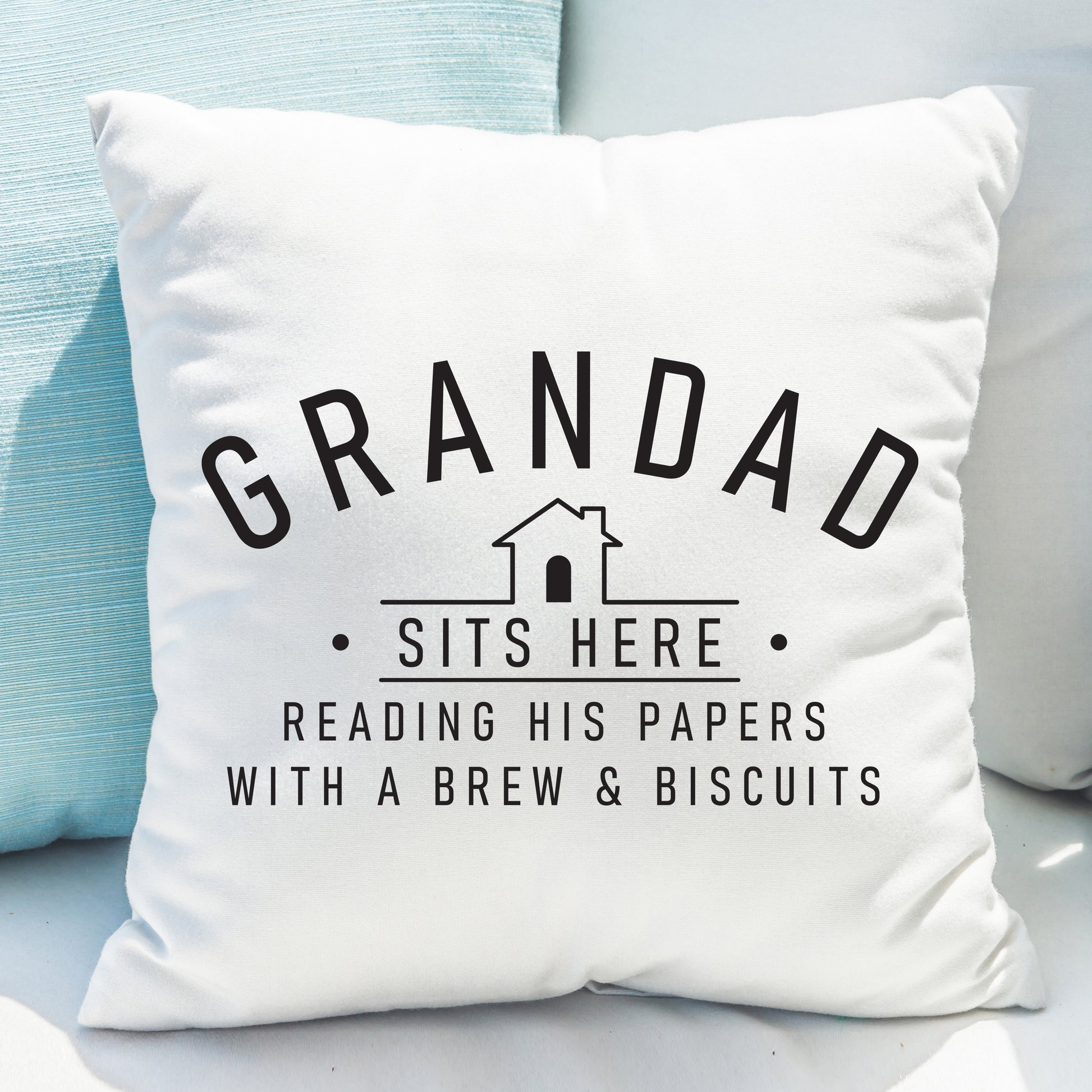 Personalised ...Sits Here Cushion - MK&JD Gifts