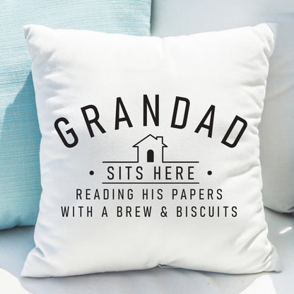 Personalised ...Sits Here Cushion - MK&JD Gifts