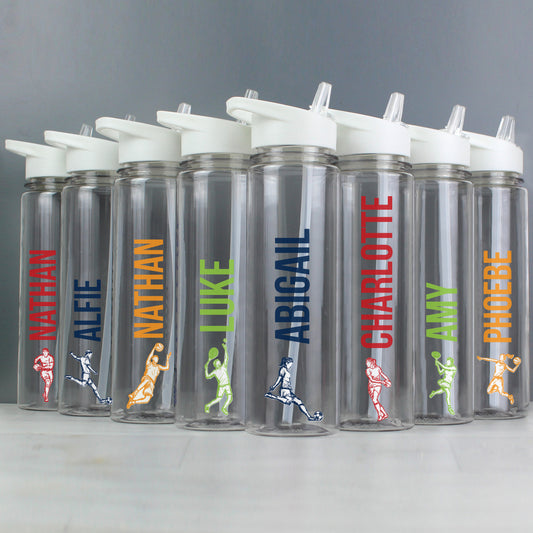 Personalised Sports Name Only Water Bottle - MK&JD Gifts