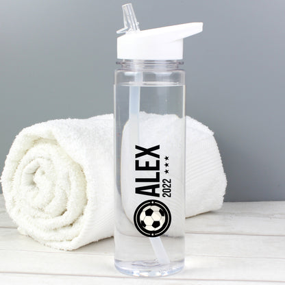 Personalised Football Badge Water Bottle - MK&JD Gifts