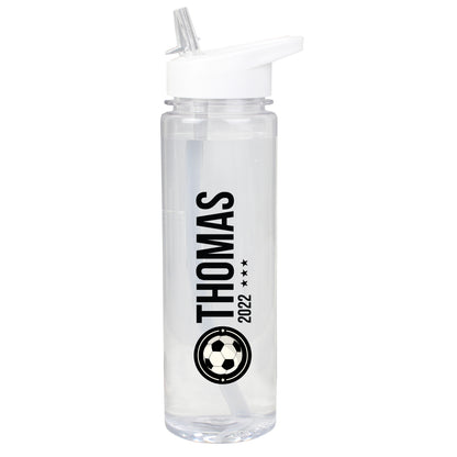 Personalised Football Badge Water Bottle - MK&JD Gifts