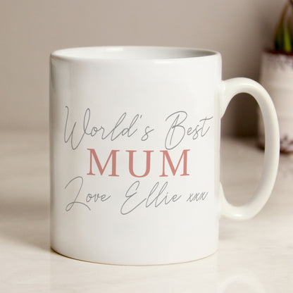 Personalised Grey & Blush Mug - MK&JD Gifts