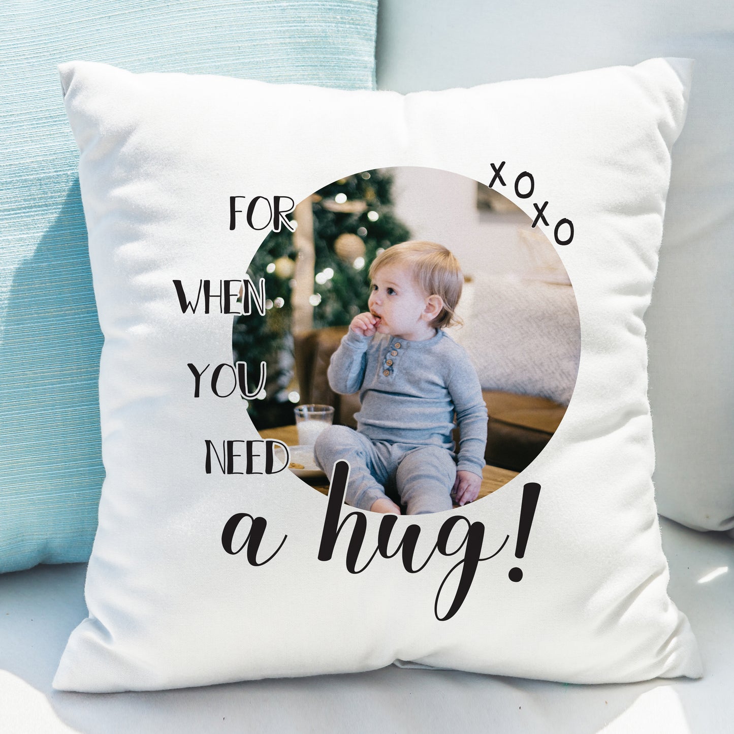 Personalised Need A Hug Photo Upload Cushion - MK&JD Gifts