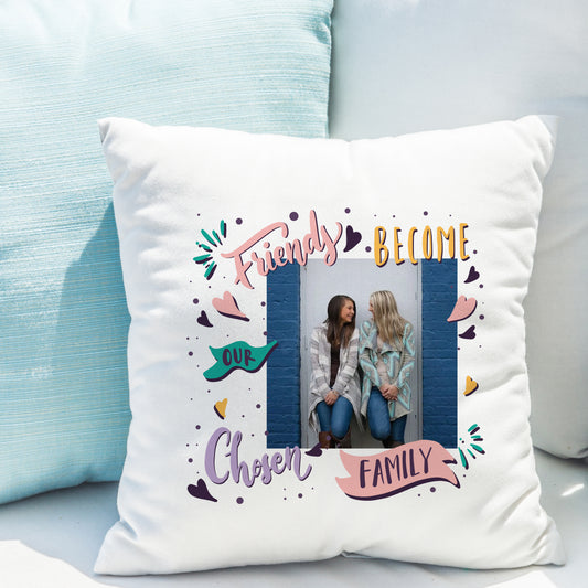 Personalised Chosen Family Photo Upload Cushion - MK&JD Gifts