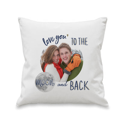 Personalised Moon & Back Photo Upload Cushion - MK&JD Gifts