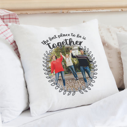Personalised Better Together Photo Upload Cushion - MK&JD Gifts