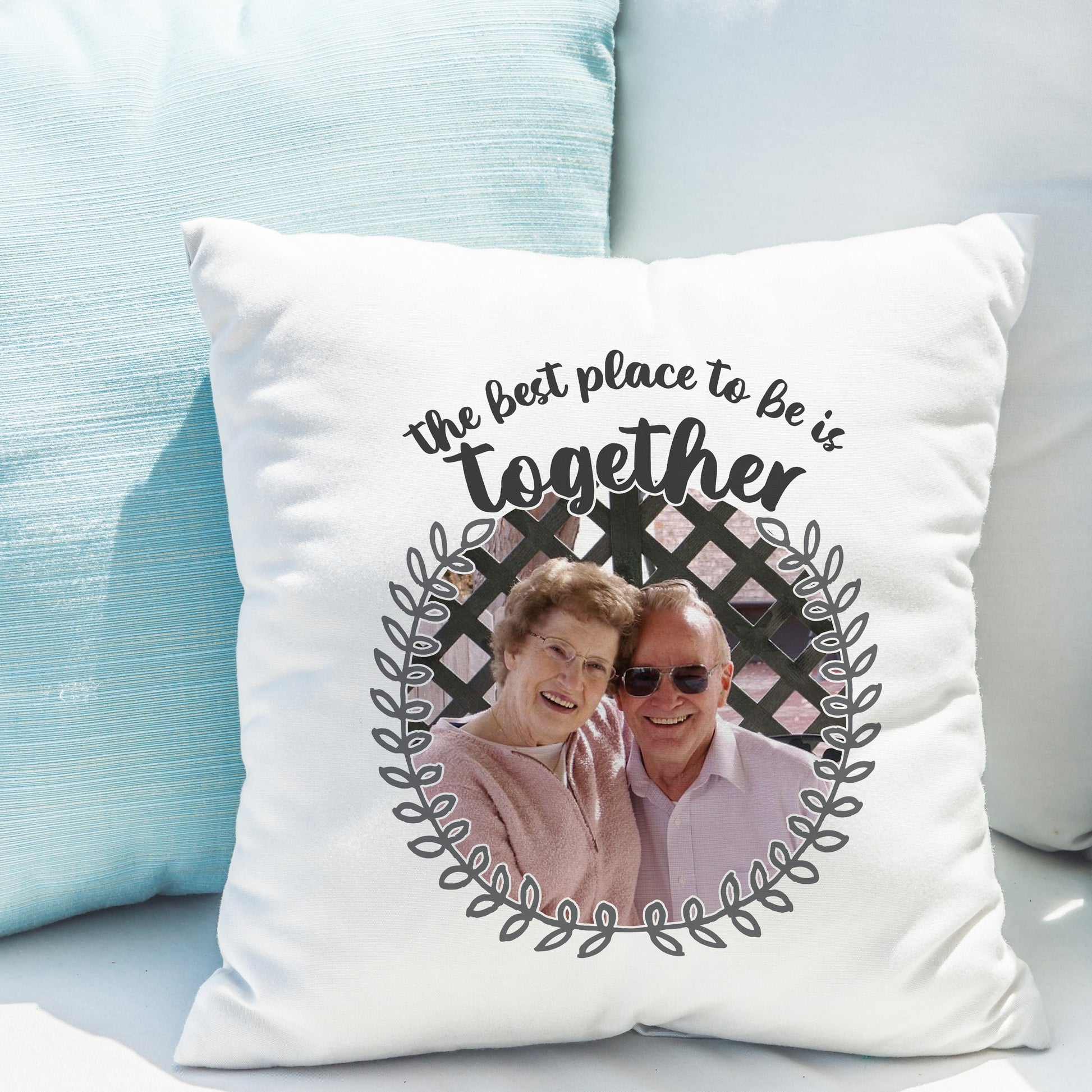 Personalised Better Together Photo Upload Cushion - MK&JD Gifts