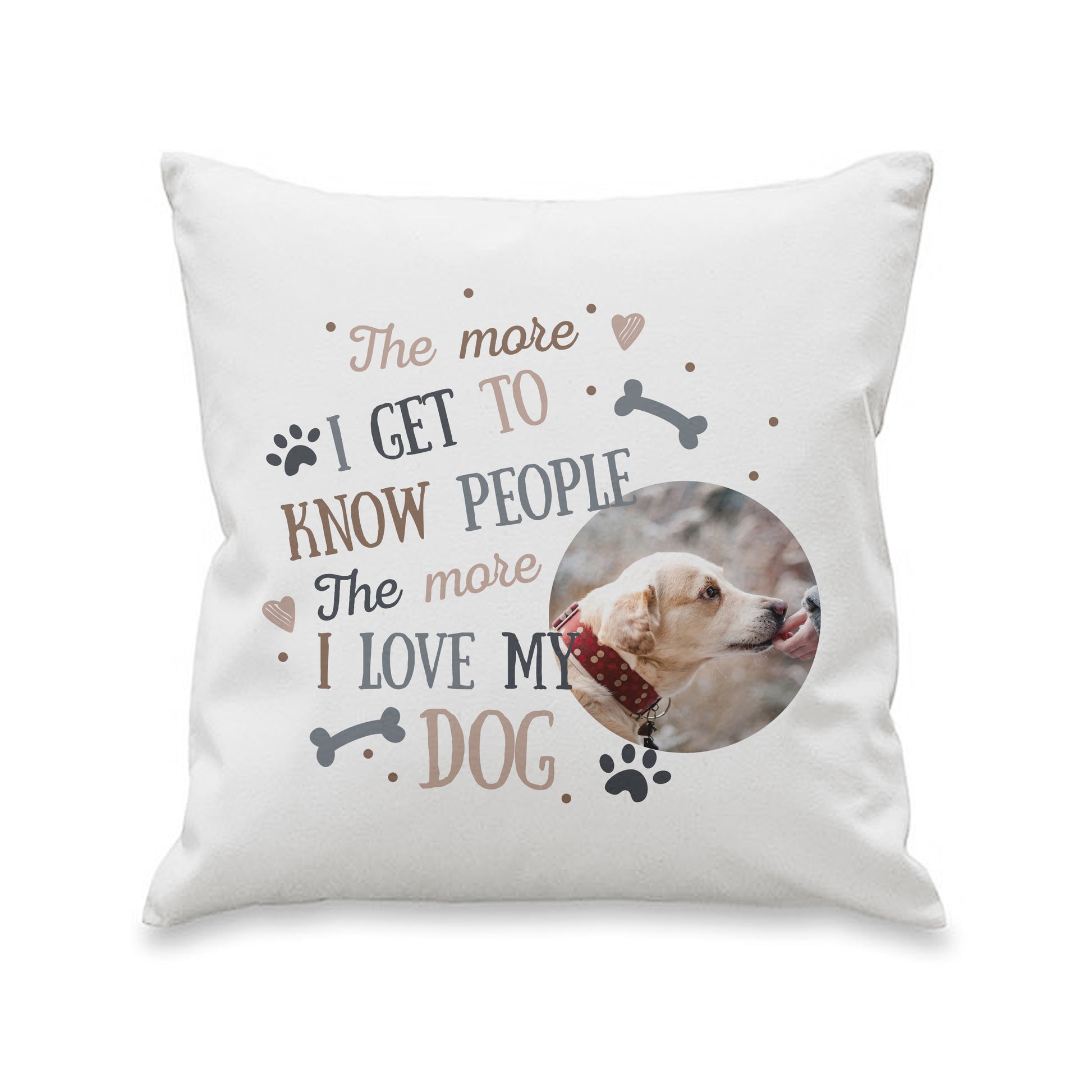 Personalised I Love My Dog Photo Upload Cushion - MK&JD Gifts