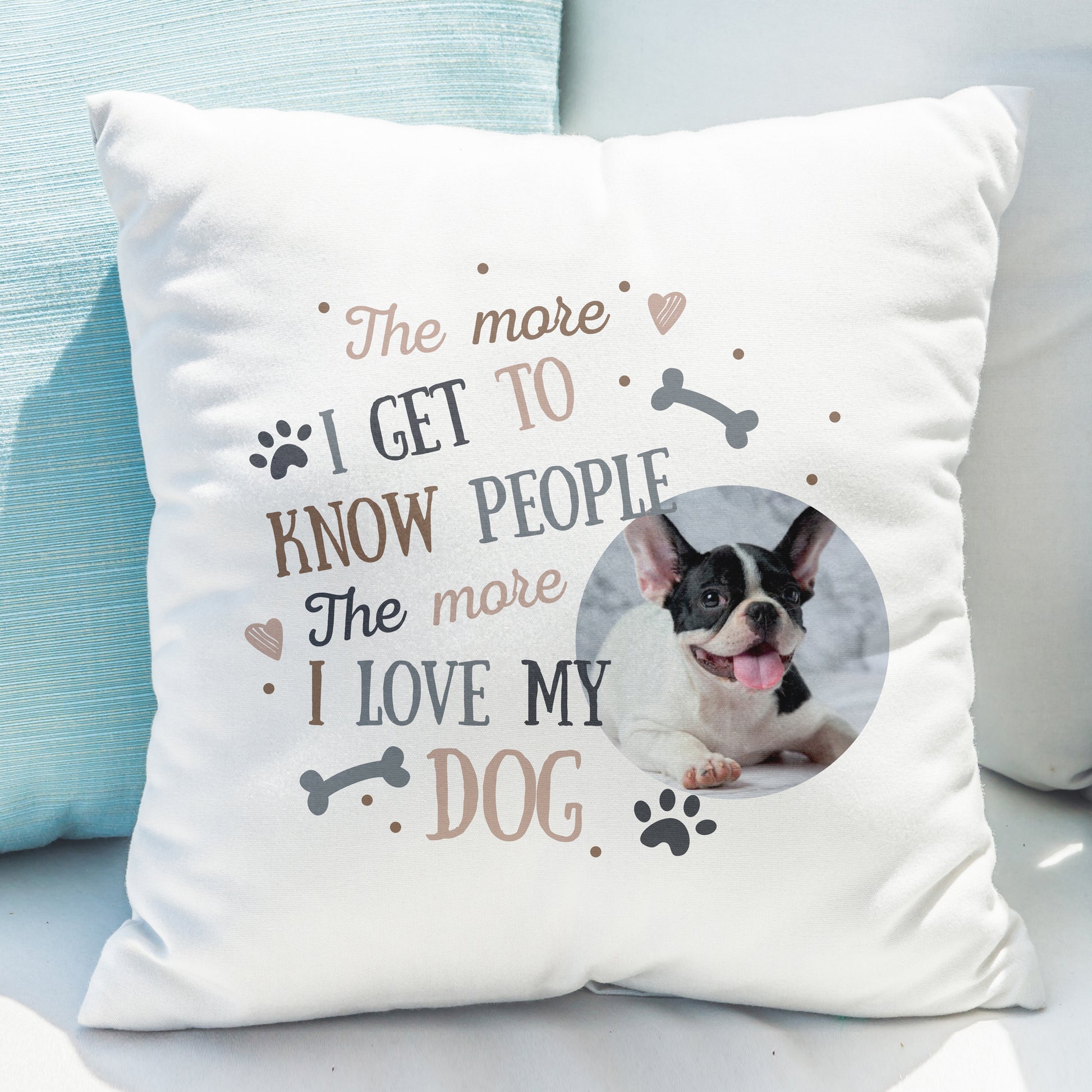 Personalised I Love My Dog Photo Upload Cushion - MK&JD Gifts