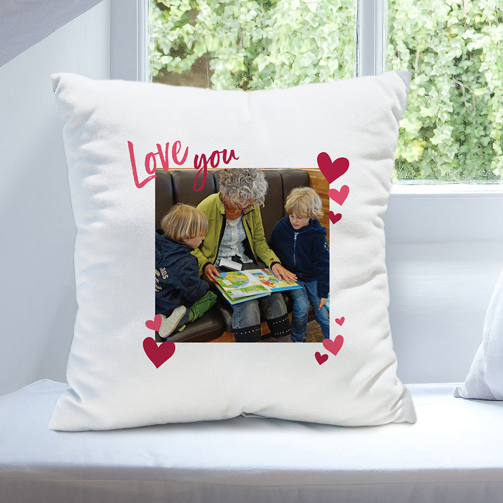 Personalised Love You Photo Upload Cushion - MK&JD Gifts