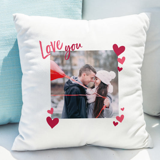 Personalised Love You Photo Upload Cushion - MK&JD Gifts