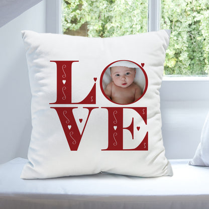 Personalised LOVE Photo Upload Cushion - MK&JD Gifts