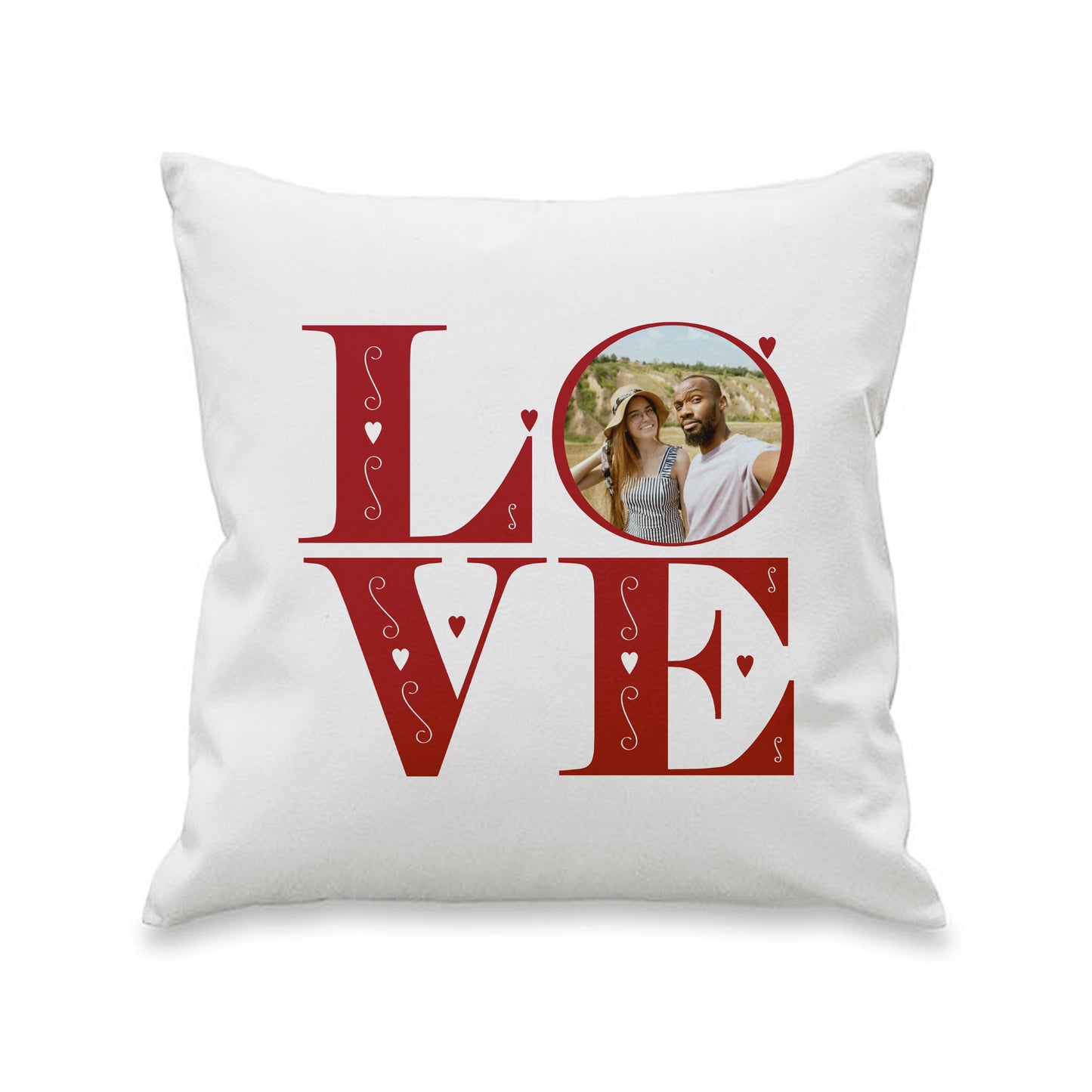 Personalised LOVE Photo Upload Cushion - MK&JD Gifts