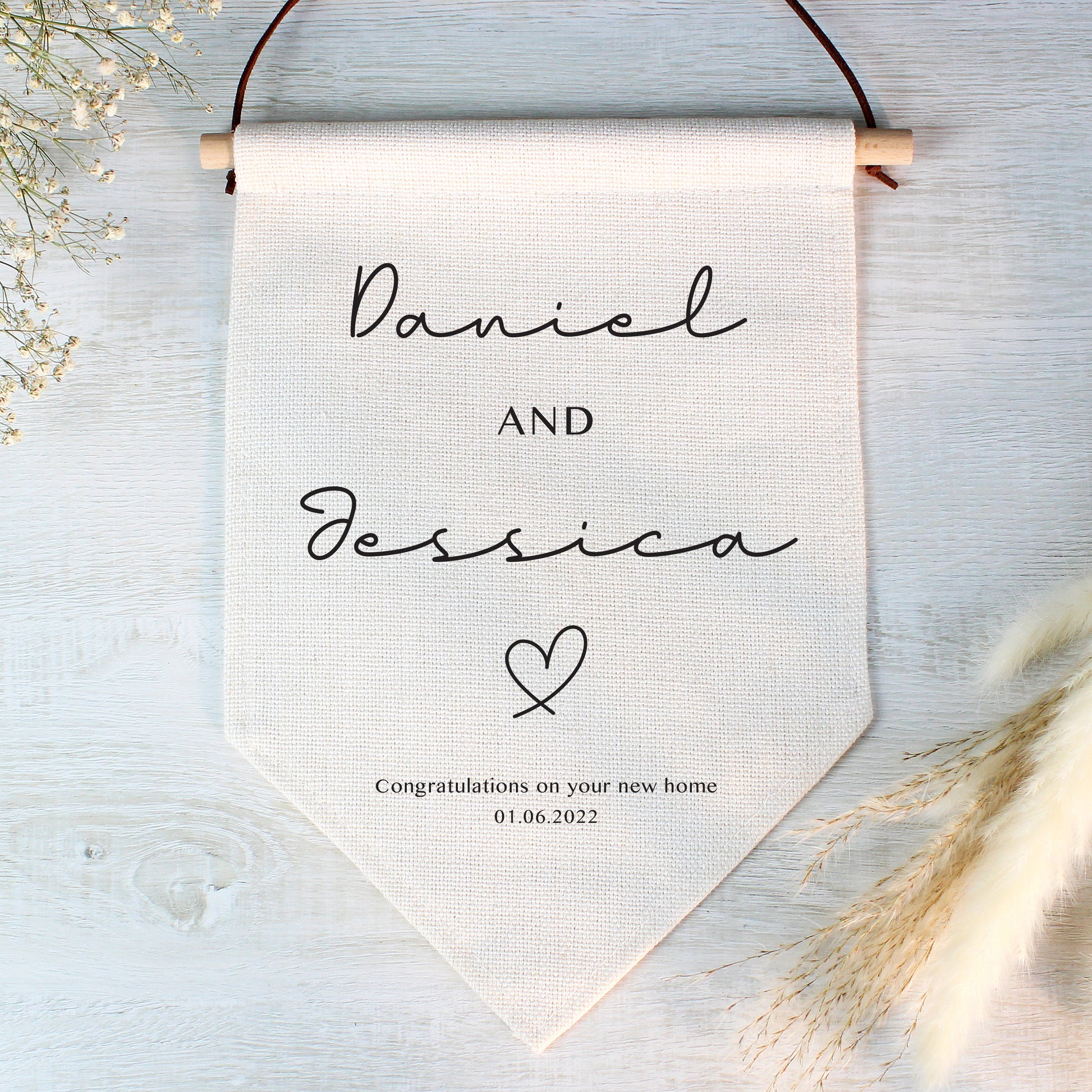 Personalised Wedding Hanging Banner - MK&JD Gifts